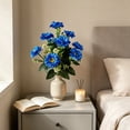 thumbnail image 4 of Anhility Patriotic Artificial Daisy Bouquet, 18.11" Blue Handmade Silk Daisy Flowers for 4th of July Home Decor & Independence Day Table Centerpieces, 4 of 6