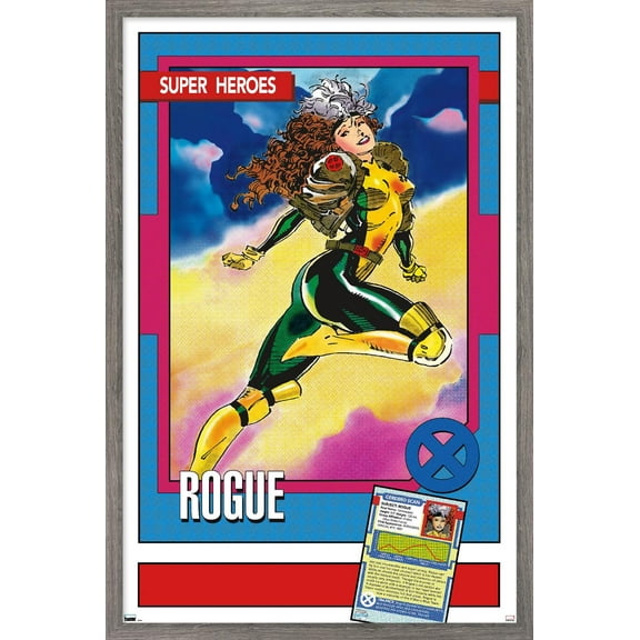 Marvel Trading Cards - Rogue Wall Poster, 22.375" x 34" Framed