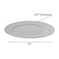 thumbnail image 3 of Assiette de Chargeur Pentagone Blanche 13 Pouces - Ensemble de 6, 3 of 4