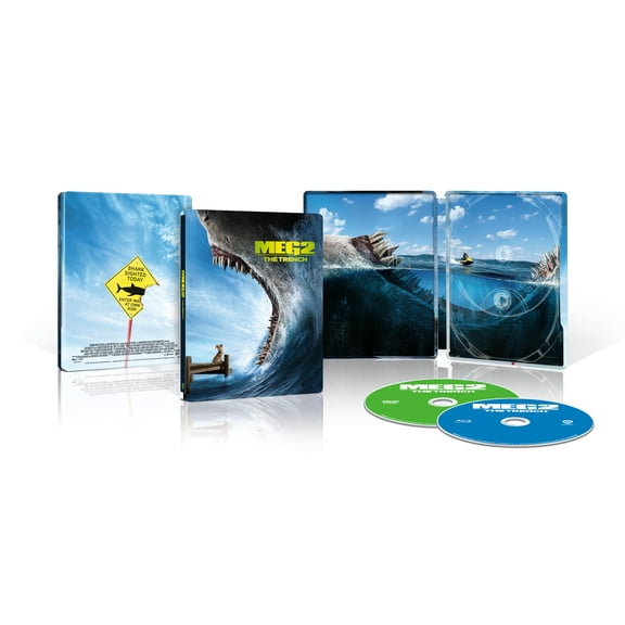 Meg 2: The Trench (Walmart Exclusive) (Steelbook Blu-ray   DVD   Digital Copy)