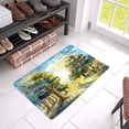 thumbnail image 3 of MKHERT Bright Colored Trees Watercolor Painting Poster Oil Canvas Acrylic Doormat Rug Home Decor Floor Mat Bath Mat 23.6x15.7 inch, 3 of 3