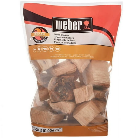 Weber Pecan Wood Chunks, 350 Cu. In. bag