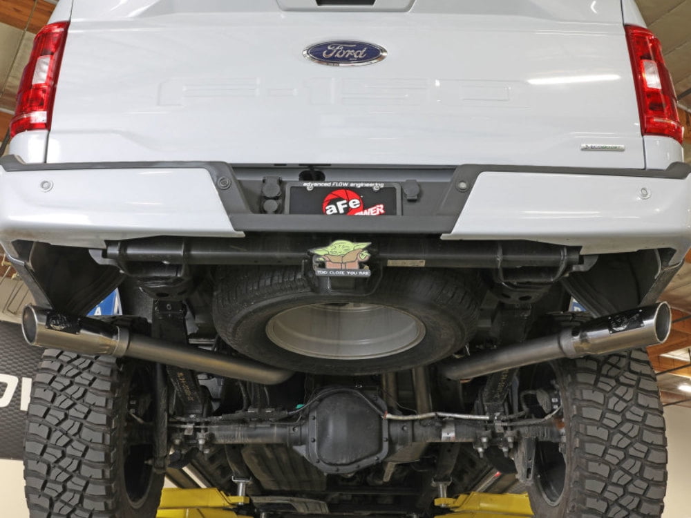 aFe 49-33126-P; Vulcan Series 3 IN 304 Stainless Steel Cat-Back Exhaust System w/Polished Tip Ford F-150 2021 V6-2.7L/3.5L (tt)/V8-5.0L