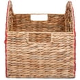 thumbnail image 3 of Pemberly Row Rainbow Wicker Basket Storage Natural & Woven Water Hyacinth, 3 of 6