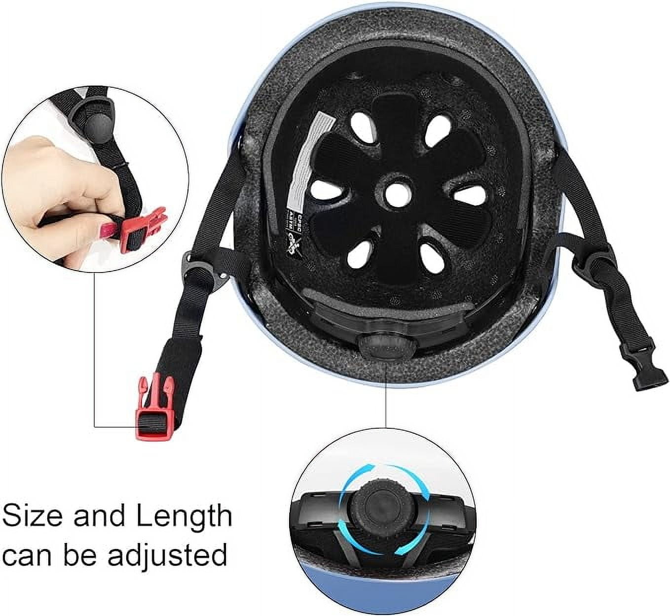 Kids Bike Helmet for Toddlers 3-8 Years, Adjustable Lightweight Multi-Sport Protection for Cycling & Skateboarding - Blue