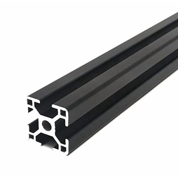 Black 3030 30mm T Slot Aluminum Extrusion for 3D Printer and CNC - 1X 1M
