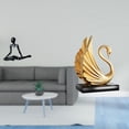 thumbnail image 2 of Escultura abstracta de pensador, 4 piezas, figura de cisne, estatua de resina, adorno de escritorio, centro de mesa artístico único, adecuado para reg, 2 of 8