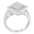 thumbnail image 3 of Sterling Silver 0.33 ct TDW Princess-Cut Diamond Ring (H-I,SI1-SI2), 3 of 6