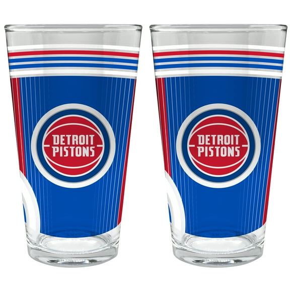 Detroit Pistons Two-Piece 16oz. Pint Glass Set