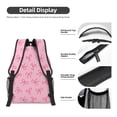 thumbnail image 4 of Salouo Pink Bows Print Laptop Backpack 16.5'' Daypack Carry On Backpack for Men Women Outdoor Bag Laptop Sleeve and Dual for Weekender/Business/Hiking-One Size, 4 of 6
