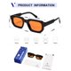 thumbnail image 5 of Gafas de sol VANLINKER Retro Chunky Rectangle VL9823 Negro/Naranja, 5 of 5