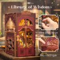 thumbnail image 3 of CUTEBEE Book Nook Kit - DIY Miniature House Kit for Adults, Teens, Booknook Dollhouse Tiny House Library Model Build Bookshelf Insert, Gifts for Family, Friends (Library of Wisdom), 3 of 7