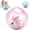 Pink Rabbit, variant on 360° Automatic Rolling Interactive Pet Ball with Plush Rabbit, Smart Self Moving Chasing Toy for Cats Kittens Small Dogs Indoor Daily Play