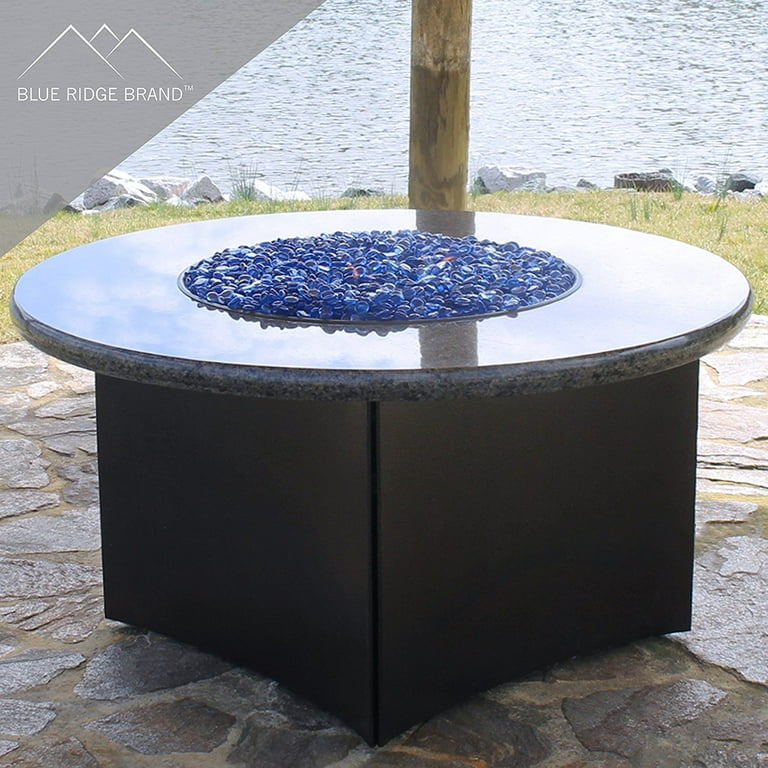 Fire Pit Glass - Aqua, Dark Blue Blend Reflective Fire Glass Beads 3/4 Fire Pit Glass - Aqua, Dark Blue Blend Reflective Fire Glass Beads 3/4