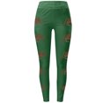 thumbnail image 3 of Jjayotai Women's Stretchy Leggings, Love Football Tights, Buttery Soft Inseam Gym Yoga Pants, Cozy Stylish Tights Trousers Green XXL, 3 of 3