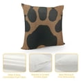 thumbnail image 4 of Square Throw Pillow Covers Dog Animal on Brown Background Pillow Cases Decorative for Home Bedroom Sofa Pillowcases Standard Size Inch, 4 of 5