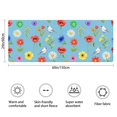 thumbnail image 3 of Pioneer Flower Floral Print Pattern Bathroom Rugs Mat, Non Slip Microfiber Bathroom Rug with Rubber Backing, Soft Mats for Bathroom Floor Tub Shower, 24"x60", 3 of 5