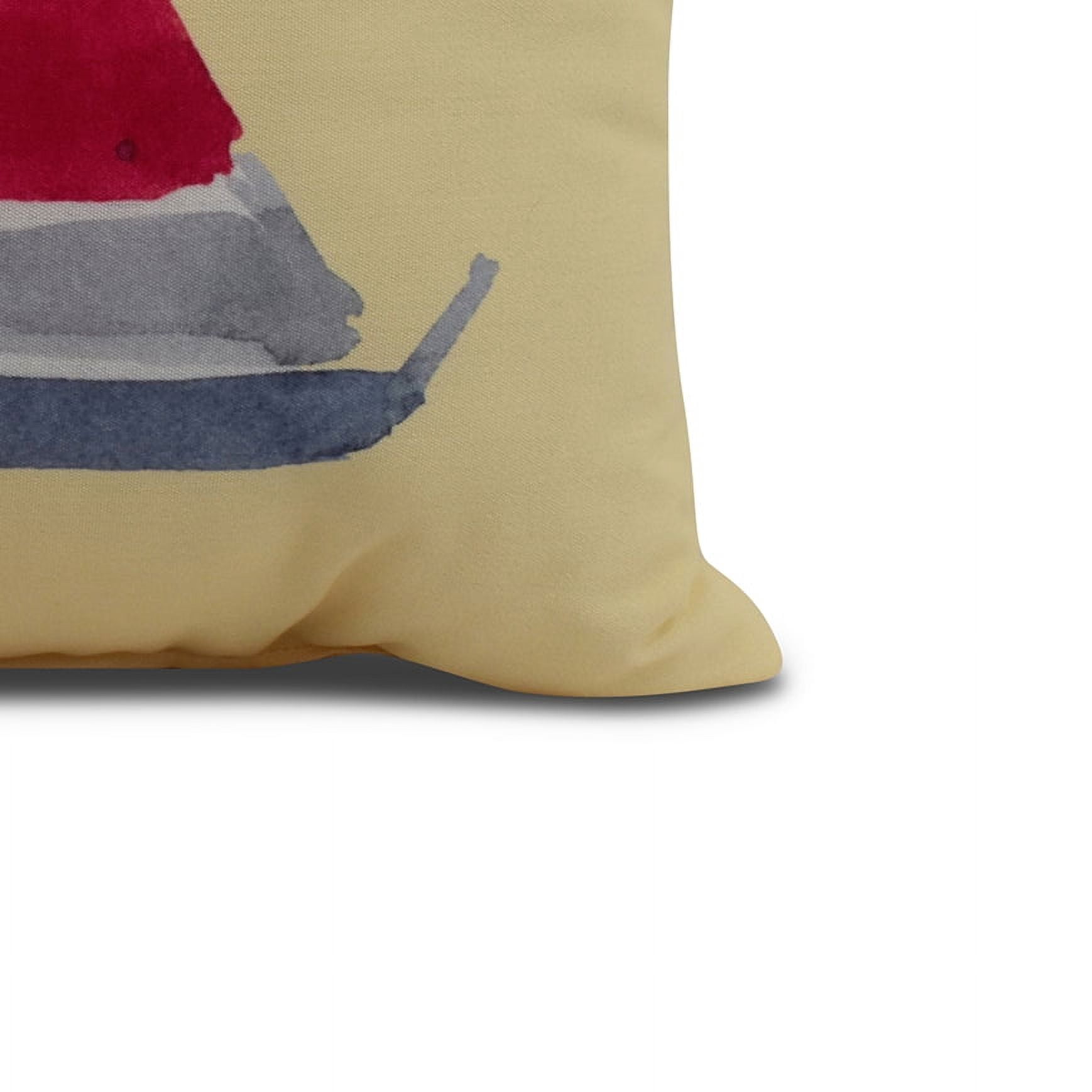 Simply Daisy, 26 x 26 inch, Sail Away, Geometric Print Pillow, Yellow