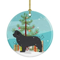 Carolines Treasures BB2982CO1 Newfoundland Merry Christmas Tree Ceramic Ornament