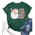 thumbnail image 1 of WEAIXIMIUNG T-Shirt à Manches Courtes Col Rond Imprimé de Noël Mode Décontractée pour Femmes Saint-Valentin, 1 of 2