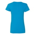 thumbnail image 3 of Heavy Cotton Women’s V-Neck T-Shirt, 3XL, Sapphire, 3 of 3