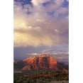 thumbnail image 2 of Welling, Dave 23x32 Black Ornate Wood Framed with Double Matting Museum Art Print Titled - UT, Zion NP Storm over back of West Temple, 2 of 4