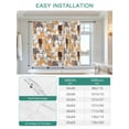 thumbnail image 6 of Cartoon Cat Tie Up Curtains for Windows 54 Inch Length Balloon Curtains Kitchen Adjustable Balloon Window Shade Modern Funny Cute Orange Gray Animals Tie Up Valance Bathroom Curtain Window 42"x54", 6 of 6