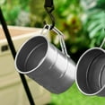 thumbnail image 6 of Stainless Steel Outdoor Camping Mug | Portable Metal Coffee & Tea Cup | White | Durable, Lightweight, Easy Clean, Leak-Proof, 10.5x10.5x7.5cm | For Hiking, Travel, Office Use, 6 of 8