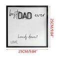 thumbnail image 2 of Personalized Best Dad/Daddy Ever Hands Down Sign Gift, Fathers Day Wooden DIY Handprint Art Craft Gifts, Kid Handprint Gift, Personalized Fathers Day Gifts for Daddy,Dad,Papa,Grandpa, Birthday Gifts, 2 of 7