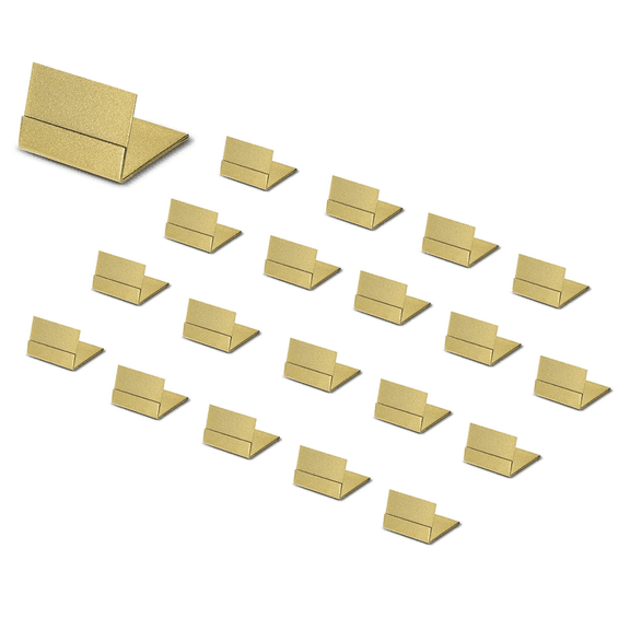 Gold Table Number Holders,20 Pack Metal Place Card Stands & Picture Holders - Ideal for Weddingsand Parties