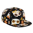 thumbnail image 2 of Goofa Cat Skulls and Flowers Printed Men's Baseball Cap,Straight Brim Hat,Golf Dad Hat,Versatile Style,Sun Protection Cap,Travel Hat, 2 of 9