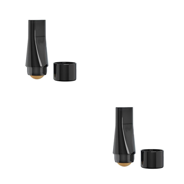 Guardurnaity Rodillo absorbente de aceite facial, control de eliminación de grasa, limpieza facial, removedor de mano desmontable portátil para el Negro 2piezas