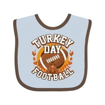 Inktastic Thanksgiving Football Turkey Day Boys or Girls Baby Bib