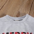 thumbnail image 4 of Bagilaanoe Toddler Baby Boy Girl Christmas Sweatshirt Letter Print Long Sleeve Pullover  6M 12M 18M 24M 3T 4T 5T 6T Kids Loose Tee Tops, 4 of 8