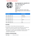 thumbnail image 2 of Rear Brake Rotor Set - Compatible with 2019 - 2022 Toyota C-HR 2020 2021, 2 of 2