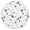 White Daisy Flower, variant on Red Daisy Flower Green Centers Pattern Round Fitted Tablecloth with Elastic Edge,Dining Table Cover Waterproof,Outdoor Round Tablecloth for Camping,Dining,Indoor and Outdoor