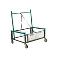 thumbnail image 3 of NPS Modern 4-caster Powder-Coated Steel Metal Table Assist Dolly in Brown, 3 of 15