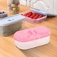 thumbnail image 1 of Uuiauoio Refrigerator Organizer Storage Bins with 2 Compartment, plastic Kitchen Box for Freezer Fridge Space Saving, Food Preservation Containers for Snacks and Dry Goods, 1 of 5