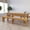 Light Natural, variant on Merrick Lane 8' x 12" Antique Rustic Mahogany Solid Pine Folding Farm Bench with 3 Legs