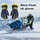 thumbnail image 5 of Guantes de invierno cálidos para clima frío Guantes de esquí para nieve Snowboard, 5 of 5