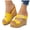 Yellow, variant on Women's Platform Wedge Sandals Open Toe Buckle Strap Non Slip Walking Shoes Comfortable Non Slip Dress Sandal Red Size 6.5