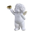 thumbnail image 2 of Estatua de ángel bebé, decoración de pequeño ángel con alas, colección de resina, escultura moderna de querubín blanco, figura de Cupido para jardín Estilo D, 2 of 8