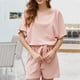 thumbnail image 3 of Mono informal con cuello redondo, mono, ropa deportiva, moda de verano, pantalones cortos de verano, traje, pantalones cortos para mujer, mono de grado profesional, 3 of 6