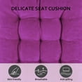 thumbnail image 4 of Square Seat Cushion for Kitchen Dining Chairs, Soft & Comfortable 15.5" x 15.5" Chair Pads, 6 Packs, Purple, 4 of 7