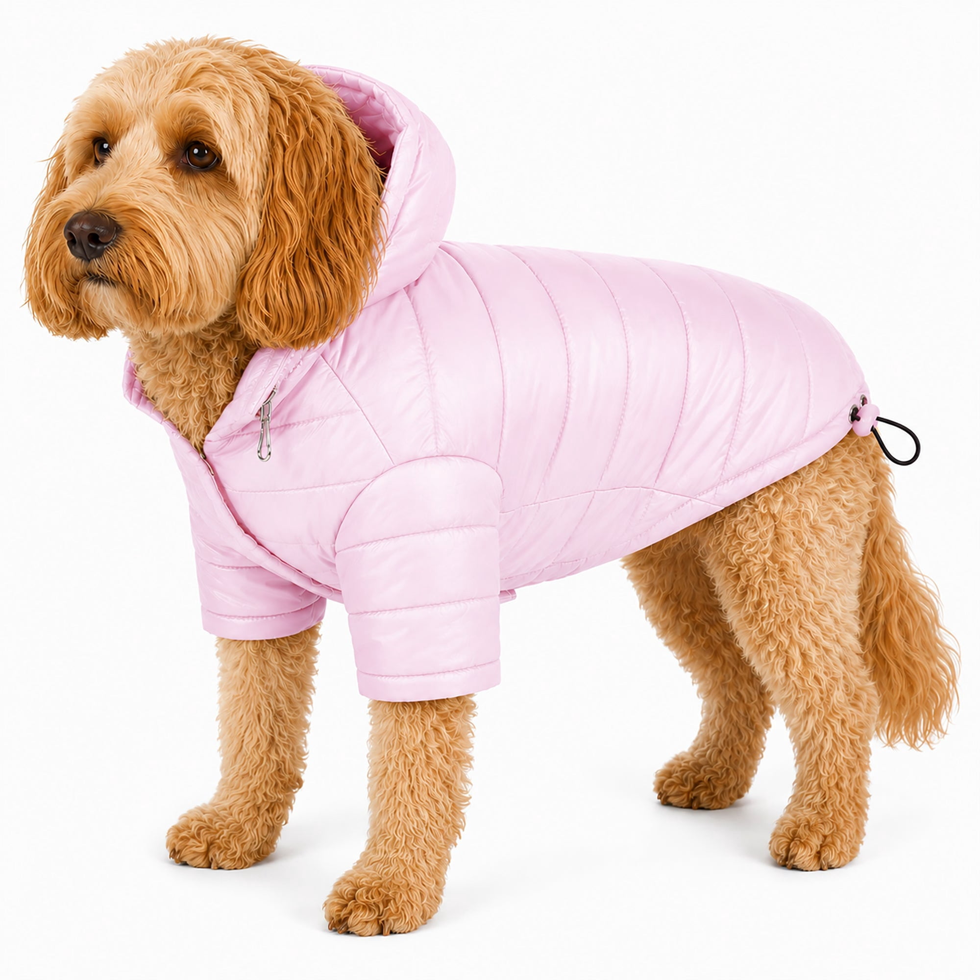 Pet Life ® Lightweight Adjustable and Collapsible 'Sporty Avalanche' Dog Coat w/ Pop-out Zippered Hood