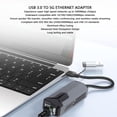 thumbnail image 4 of 5g 5G USB 3.0 Ethernet Adapter 5000Mbps High Speed 2 in 1 USB A Type C to RJ45 LAN Adapter for PC Laptop, 4 of 7