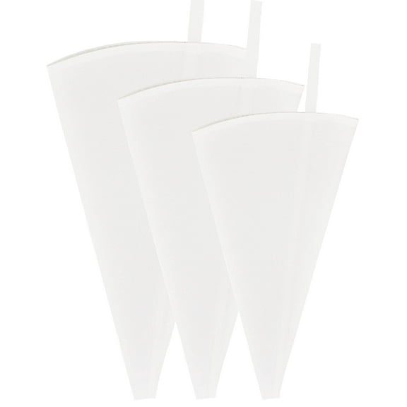 3 Pack Reusable Piping Bags 18 inch Cloth Pastry Bags Plastic Coated Icing Piping Bags Cake Decorating Icing Bags Baking Dessert Frosting Bag
