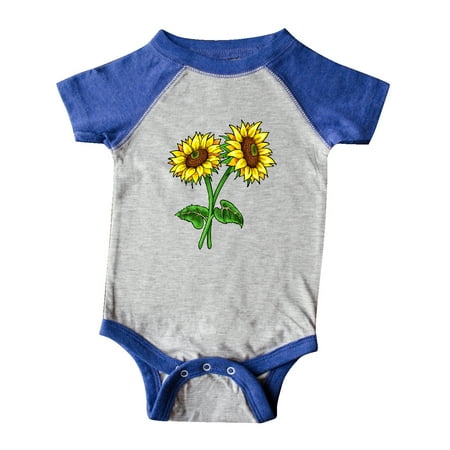 

Inktastic Pair of Sunflowers Gift Baby Boy or Baby Girl Bodysuit