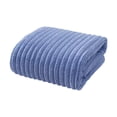 thumbnail image 2 of Yhmxh Large Ribbed Microfiber Bath Towel, 55.1x27.6in Ultra Soft Quick Dry Absorbent Bath Sheet, Oversized Plush Coral Fleece Towel for Shower, Spa, Gym, Travel and Beach (Machine washable), 2 of 6