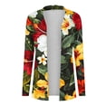 thumbnail image 3 of SELONE Lightweight Summer Cardigans for Women Long Sleeve Tunic Open Front Cardigans Without Hoodie Flowers Beach Vacation Wear Red S, 3 of 5